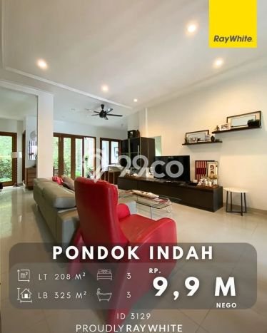 Rumah Luxury Modern Tanpa Renovasi di Pondok Indah Jakarta Selatan Rumah Luxury Modern Tanpa Renovasi di Pondok Indah Jakarta Selatan