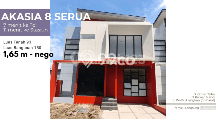 Rumah Modern 3 KT LT 93m2 di Serua Rumah Modern 3 KT LT 93m2 di Serua