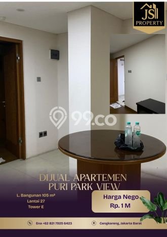 Apartemen Modern Dijual di Cengkareng, Jakarta Barat Dilengkapi 2 KT dan 1 KM Apartemen Modern Dijual di Cengkareng, Jakarta Barat Dilengkapi 2 KT dan 1 KM