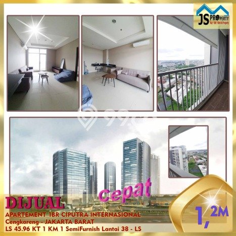 EXCLUSIVE PROPERTY! Apartemen di Cengkareng, 1 KT, Luas 45m2m², Area Strategis, View Kota EXCLUSIVE PROPERTY! Apartemen di Cengkareng, 1 KT, Luas 45m2m², Area Strategis, View Kota