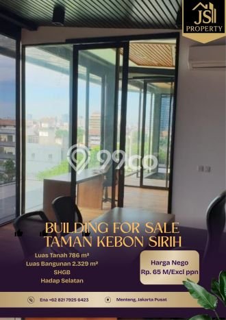 Kantor Dijual Lokasi Emas di Menteng Luas 2329m2 Kantor Dijual Lokasi Emas di Menteng Luas 2329m2