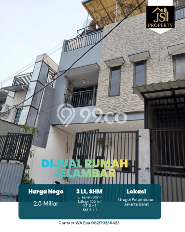 Rumah Modern 3 KT LT 80m2 di Jelambar Rumah Modern 3 KT LT 80m2 di Jelambar