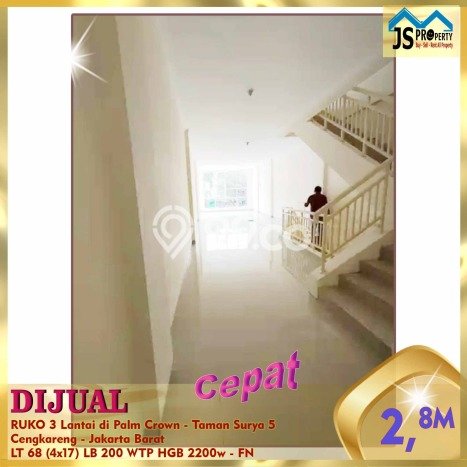Ruko Kawasan Cengkareng, Luas 200m2m², Posisi Mainroad Ruko Kawasan Cengkareng, Luas 200m2m², Posisi Mainroad