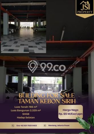 Kantor Dijual Lokasi Emas di Menteng Luas 2329m2 Kantor Dijual Lokasi Emas di Menteng Luas 2329m2