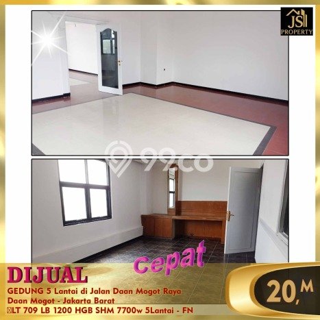 Dijual! Kantor di Daan Mogot Jakarta Barat LT 709m2 / LB 1200m2 Kawasan Bisnis Dijual! Kantor di Daan Mogot Jakarta Barat LT 709m2 / LB 1200m2 Kawasan Bisnis