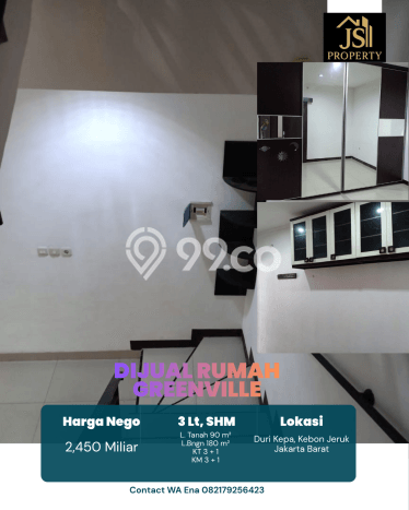 Rumah Modern Minimalis 3 Kamar Bisa Langsung Pindah di Kebon Jeruk Rumah Modern Minimalis 3 Kamar Bisa Langsung Pindah di Kebon Jeruk