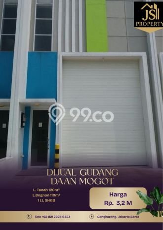 Unit Gudang Dijual di Cengkareng Jakarta Barat Luas Bangunan 110m2 Unit Gudang Dijual di Cengkareng Jakarta Barat Luas Bangunan 110m2