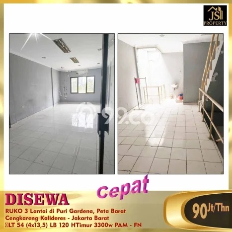 Disewakan Ruko komersial di Cengkareng luas bangunan 120m2 Disewakan Ruko komersial di Cengkareng luas bangunan 120m2