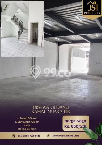 Gudang untuk disewa di Penjaringan punya LT 300m2 & LB 720m2 harga sewa kompetitif Gudang untuk disewa di Penjaringan punya LT 300m2 & LB 720m2 harga sewa kompetitif