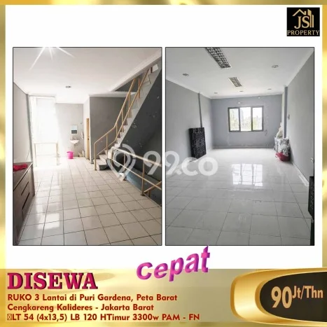 Disewakan Ruko komersial di Cengkareng luas bangunan 120m2 Disewakan Ruko komersial di Cengkareng luas bangunan 120m2