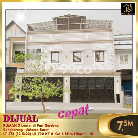Rumah Mewah Dijual LT 275m2 di Cengkareng, Jakarta Barat Rumah Mewah Dijual LT 275m2 di Cengkareng, Jakarta Barat