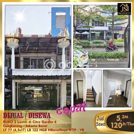 Ruko di Cengkareng, Luas 122m2m², Pusat Bisnis, Jalan Utama Ruko di Cengkareng, Luas 122m2m², Pusat Bisnis, Jalan Utama