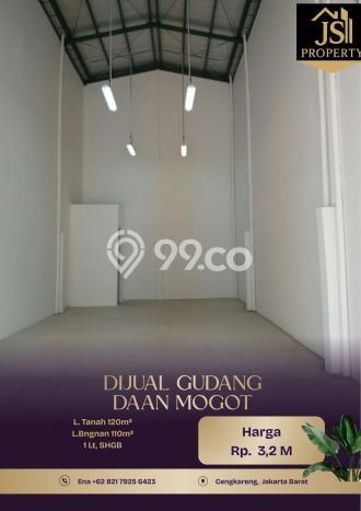 Unit Gudang Dijual di Cengkareng Jakarta Barat Luas Bangunan 110m2 Unit Gudang Dijual di Cengkareng Jakarta Barat Luas Bangunan 110m2