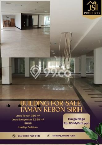 Kantor Dijual Lokasi Emas di Menteng Luas 2329m2 Kantor Dijual Lokasi Emas di Menteng Luas 2329m2