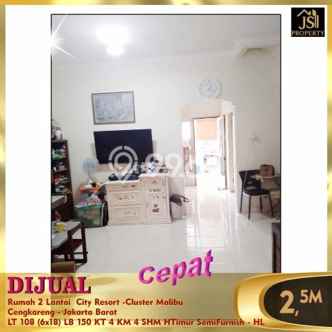 Jual Rumah Favorit Siap Huni LB 150m2 di Cengkareng, Jakarta Barat Jual Rumah Favorit Siap Huni LB 150m2 di Cengkareng, Jakarta Barat