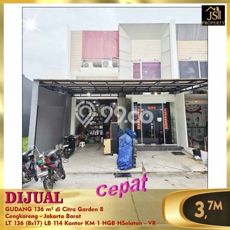 Gudang Bagus LT 136m2 LB 114m2 Dijual di Cengkareng Jakarta Barat Gudang Bagus LT 136m2 LB 114m2 Dijual di Cengkareng Jakarta Barat