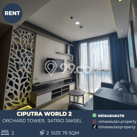 Apartemen Kawasan , Jakarta Selatan, 2 KT, Luas 76m2m², Fasilitas Lengkap Apartemen Kawasan , Jakarta Selatan, 2 KT, Luas 76m2m², Fasilitas Lengkap