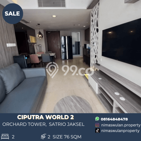 Apartemen Kawasan , Jakarta Selatan, 2 KT, Luas 76m2m², Fasilitas Lengkap Apartemen Kawasan , Jakarta Selatan, 2 KT, Luas 76m2m², Fasilitas Lengkap