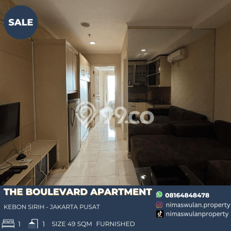 Unit Apartemen Dijual di Tanah Abang, Jakarta Pusat, dengan 1 Bedroom, 1 Bathroom Unit Apartemen Dijual di Tanah Abang, Jakarta Pusat, dengan 1 Bedroom, 1 Bathroom