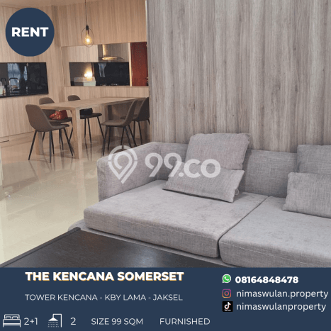 Sewa Apartemen Minimalis 99m2 Punya 2 KT, 2 KM, Lokasi di Kebayoran Lama Sewa Apartemen Minimalis 99m2 Punya 2 KT, 2 KM, Lokasi di Kebayoran Lama