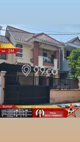 Rumah Minimalis 3 KT LT 135m2 di Kemang Pratama Rumah Minimalis 3 KT LT 135m2 di Kemang Pratama