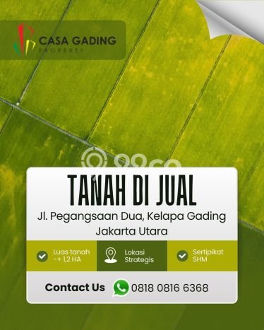 Lahan Kosong Dijual di Jakarta Utara dengan Area 12000m2 Lahan Kosong Dijual di Jakarta Utara dengan Area 12000m2