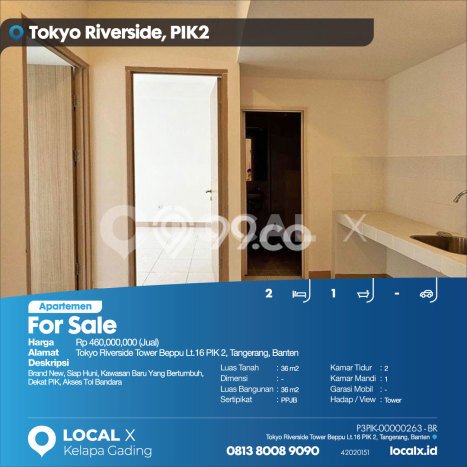 Siap Huni Apartemen 2 KT 1 KM di Pantai Indah Kapuk 2 Luas 36m2 Siap Huni Apartemen 2 KT 1 KM di Pantai Indah Kapuk 2 Luas 36m2