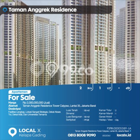 Apartemen Cozy Dijual di Jakarta Barat Spesifikasi 2 KT, 1 KM Apartemen Cozy Dijual di Jakarta Barat Spesifikasi 2 KT, 1 KM