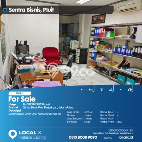 Ruko Bagus LT 67m2 LB 195m2 Dijual di Penjaringan Jakarta Utara Ruko Bagus LT 67m2 LB 195m2 Dijual di Penjaringan Jakarta Utara