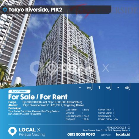 Apartemen Harga Terjangkau untuk Dijual di Pantai Indah Kapuk 2 Dengan Spesifikasi 0 KT & 1 KM Apartemen Harga Terjangkau untuk Dijual di Pantai Indah Kapuk 2 Dengan Spesifikasi 0 KT & 1 KM