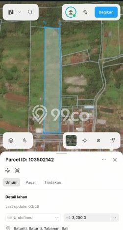Tanah Dijual Lokasi Baturiti Tabanan SHM Tanah Dijual Lokasi Baturiti Tabanan SHM