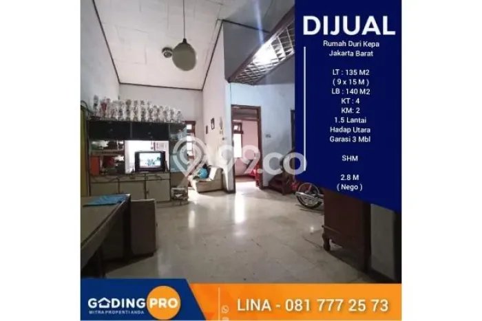Hunian Eksklusif Siap Huni LT 135m2 di Kebon Jeruk, Jakarta Barat Hunian Eksklusif Siap Huni LT 135m2 di Kebon Jeruk, Jakarta Barat