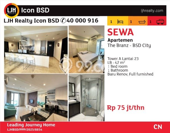 Apartemen di BSD, 1 KM, Luas 42m², Area Strategis Apartemen di BSD, 1 KM, Luas 42m², Area Strategis