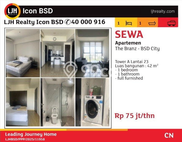 Apartemen Siap Huni 1 BR dengan Harga Hemat di Area BSD, Tangerang Selatan Apartemen Siap Huni 1 BR dengan Harga Hemat di Area BSD, Tangerang Selatan