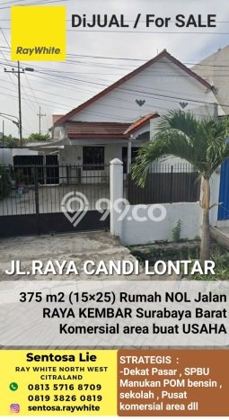 Hunian Eksklusif Siap Huni LT 375m2 di Tandes, Surabaya Hunian Eksklusif Siap Huni LT 375m2 di Tandes, Surabaya