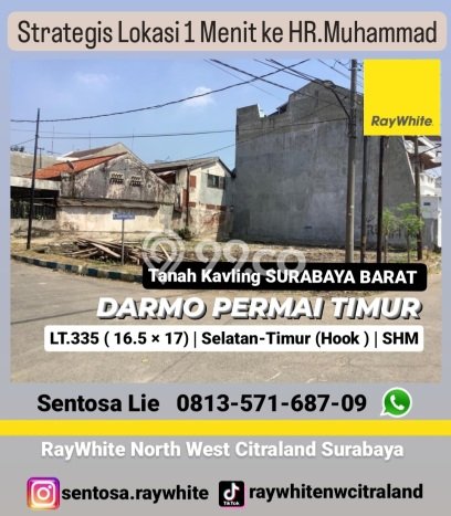 Tanah Dijual di Surabaya Seluas 335m2 Strategis Tanah Dijual di Surabaya Seluas 335m2 Strategis