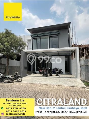 For Sale! Premium House LT 200m2 Desain Modern di Citraland For Sale! Premium House LT 200m2 Desain Modern di Citraland