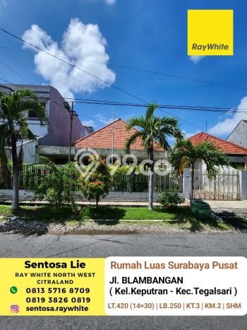 For Sale Rumah Mewah Exclusive di Tegalsari, Surabaya For Sale Rumah Mewah Exclusive di Tegalsari, Surabaya