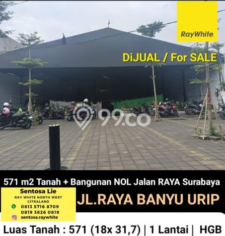 Lahan Dijual Lokasi Strategis di Surabaya dengan Luas 571m2 Lahan Dijual Lokasi Strategis di Surabaya dengan Luas 571m2