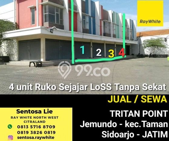 Unit Ruko Dijual di Sedati Sidoarjo 136m2 Unit Ruko Dijual di Sedati Sidoarjo 136m2