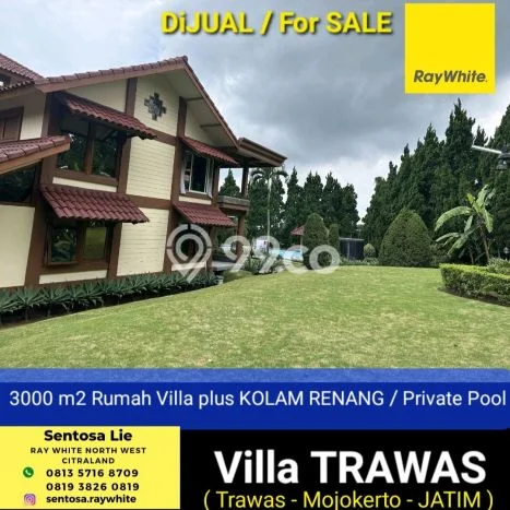 Vila di Trawas, Luas 3000m2m², Dekat Mudah Fasilitas Umum Vila di Trawas, Luas 3000m2m², Dekat Mudah Fasilitas Umum