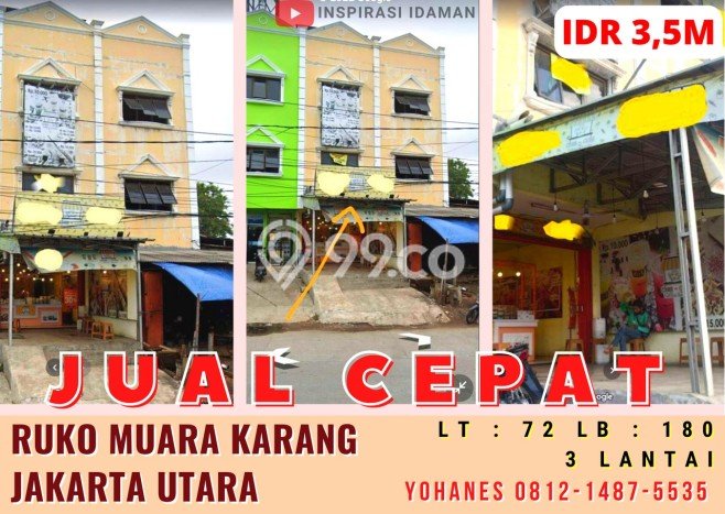 Paling Dicari! Ruko Dijual di Muara Karang Harga Kompetitif Paling Dicari! Ruko Dijual di Muara Karang Harga Kompetitif