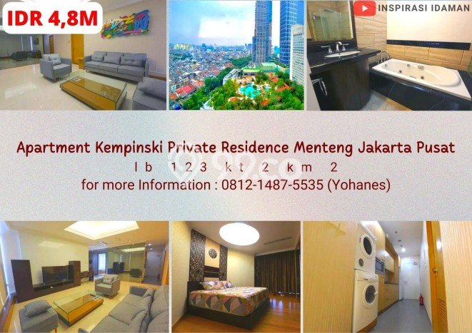 Apartemen Eksklusif Dijual di Menteng Jakarta Pusat Luas 123m2 Apartemen Eksklusif Dijual di Menteng Jakarta Pusat Luas 123m2