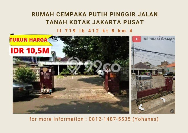 Best Deal Hunian Mewah Ideal dan Luas di Cempaka Putih, Jakarta Pusat Best Deal Hunian Mewah Ideal dan Luas di Cempaka Putih, Jakarta Pusat