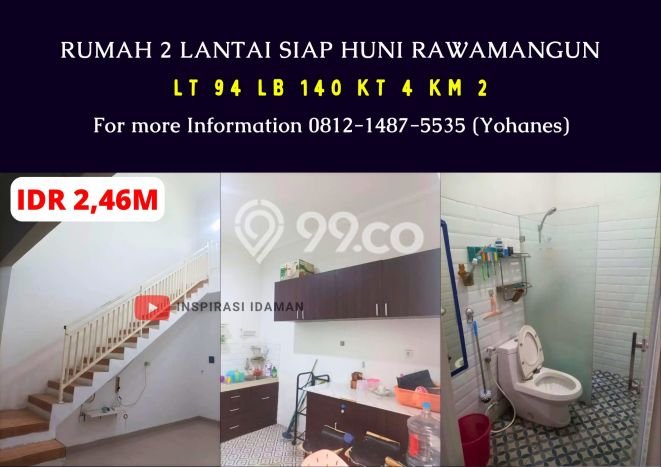 Rumah Modern 4 KT di Rawamangun Jakarta Timur Unfurnished Rumah Modern 4 KT di Rawamangun Jakarta Timur Unfurnished