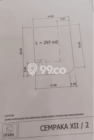 Tanah Dijual Lokasi Cikupa, Tangerang Luas 297m2 Legalitas Aman Tanah Dijual Lokasi Cikupa, Tangerang Luas 297m2 Legalitas Aman