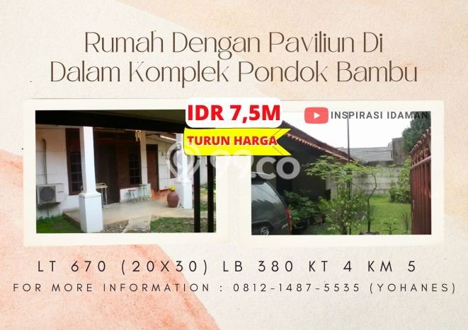 Rumah Luxury Modern Tanpa Renovasi di Pondok Bambu Jakarta Timur Rumah Luxury Modern Tanpa Renovasi di Pondok Bambu Jakarta Timur