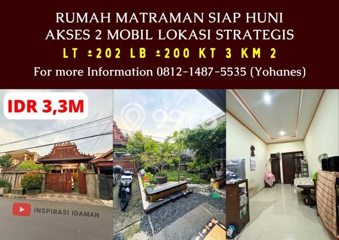 Dijual Hunian Mewah dengan Fasilitas Sekitar Lengkap di Matraman, Jakarta Timur Dijual Hunian Mewah dengan Fasilitas Sekitar Lengkap di Matraman, Jakarta Timur