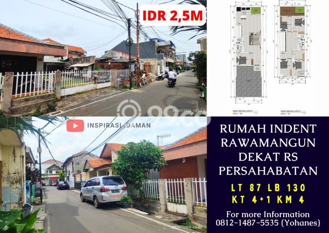 Rumah Modern 4 KT LT 87m2 di Rawamangun Rumah Modern 4 KT LT 87m2 di Rawamangun