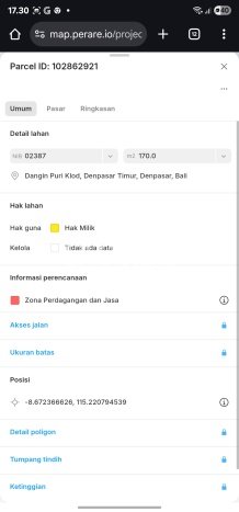 Tanah Siap Bangun Dijual di Denpasar Punya Luas 170m2 Tanah Siap Bangun Dijual di Denpasar Punya Luas 170m2